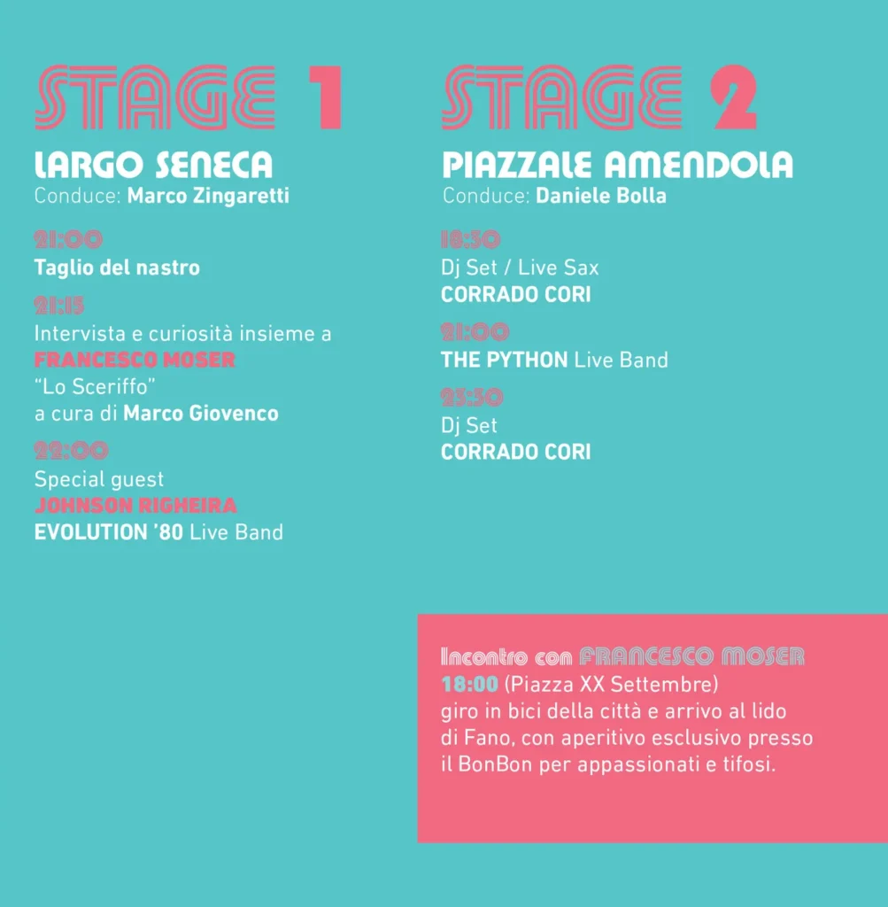Elenco eventi giovedì 19 giugno 2025 boomerang rewind festival fano