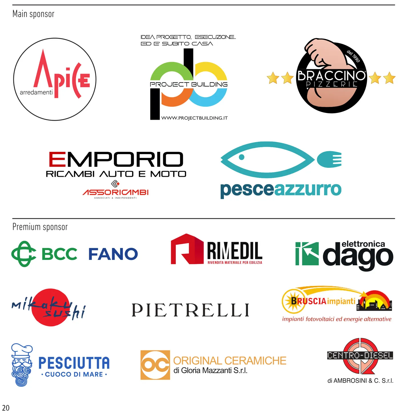 Main sponsor e premium sponsor boomerang rewind festival fano